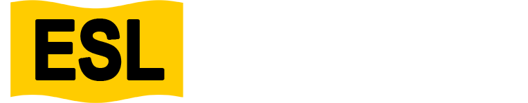 esl logo white registered tm