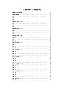AWL Builder: 10 Words at a Time – Learn, Practice, and Remember 570 Academic Words Table of Contents from AWL Builder - 10 Words at a Time - Learn, Practice, and Remember 570 Academic Words