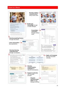 Lesson at a Glance from Business Communication - Everyday Workplace English - Book 2