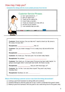 customer service in the movi 0701bb 07 unit 1 page 6