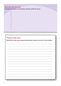 Unit 1 – Page 3 from Customer Service in the Movies - Discussion & Role-Play - Airline & Hotel