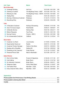 Customer Service in the Movies – Discussion & Role-Play: Full Service Contents (continued) from Customer Service in the Movies - Discussion & Role-Play - Full Service