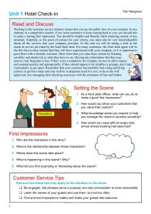 Customer Service in the Movies – Discussion & Role-Play: Full Service Unit 1 – Page 1 from Customer Service in the Movies - Discussion & Role-Play - Full Service