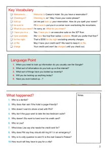 Customer Service in the Movies – Discussion & Role-Play: Full Service Unit 1 – Page 2 from Customer Service in the Movies - Discussion & Role-Play - Full Service