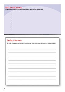 Customer Service in the Movies – Discussion & Role-Play: Full Service Unit 1 – Page 3 from Customer Service in the Movies - Discussion & Role-Play - Full Service