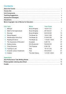 Contents from English through Movies - Discussion & Role-Play - Level 4