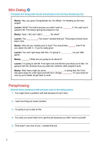 Unit 1 – Page 3 from English through Movies - Discussion & Role-Play - Level 4
