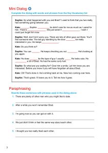 Unit 1 – Page 3 from English through Movies - Discussion & Role-Play - Level 2
