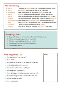 Unit 1 – Page 2 from English through Movies - Discussion & Role-Play - Level 1