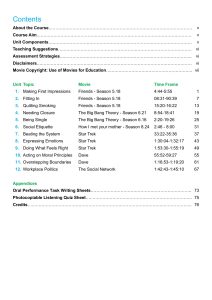 Contents from English through Movies - Discussion & Role-Play - Level 3