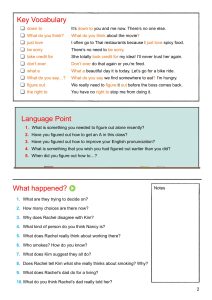 Unit 1 – Page 2 from English through Movies - Discussion & Role-Play - Level 3