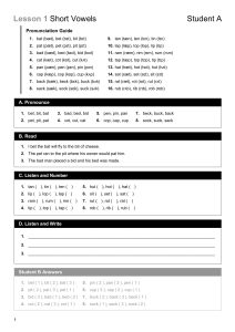 Lesson 1 – Student A from Perfect Pronunciation - Phonology & Listening Exercises - 48 Lessons