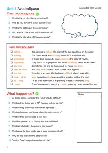 Unit 1 – Page 1 from TV Ad English & Strategy - Discussion & Role-Play - Level 1