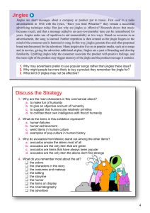 Unit 1 – Page 4 from TV Ad English & Strategy - Discussion & Role-Play - Level 1
