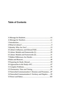Contents – Page 1 from Little Things We Forgot We Learned — Readings on culture and intercultural communication for English students in Japan