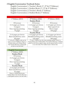Unit 1 – Page 9 from English Conversation 2 Textbook For Eikaiwa Lessons in Japan Student Book First Edition 英会話 テキスト — 30 Eikaiwa Style Lessons Ready to Use for ESL Teachers of Adult Private Man-to-Man and Online Tutoring